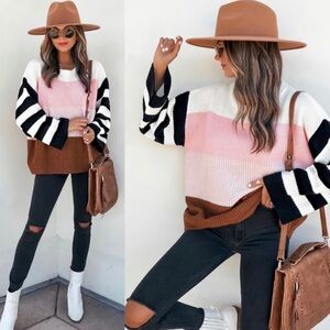 VICI Colorful Striped Women's Sweater